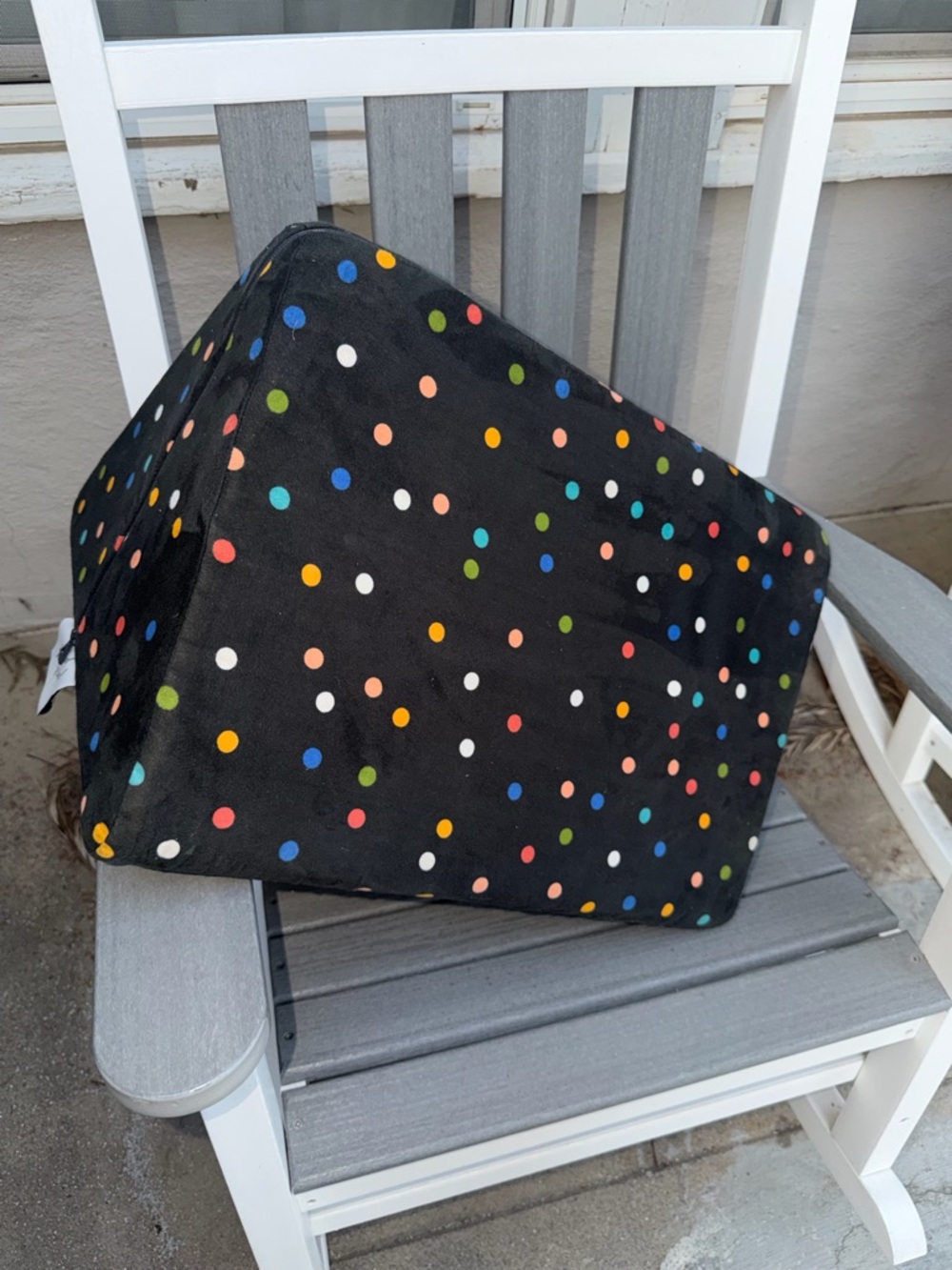 Nugget Comfort Multicolor Dot Black Fabric Cover - Home Other